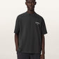 Dark Slate Gray טי שירט קצרה אוברסייז לגברים Backstage ALLSAINTS