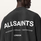Dark Slate Gray טי שירט קצרה אוברסייז לגברים Backstage ALLSAINTS