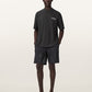 Dark Slate Gray טי שירט קצרה אוברסייז לגברים Backstage ALLSAINTS