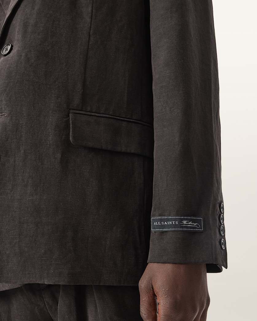 Dark Slate Gray בלייזר פשתן לגברים Marko ALLSAINTS