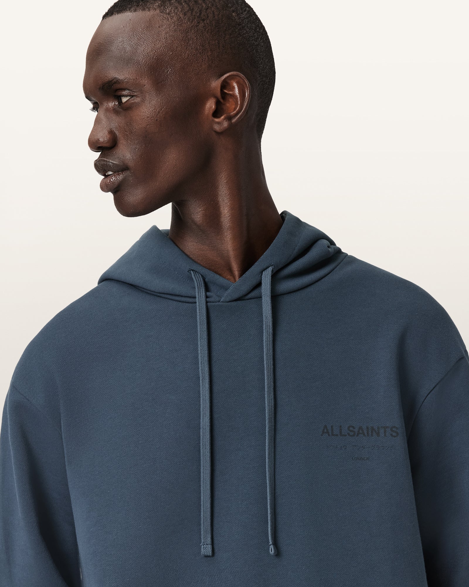 Dark Slate Gray קפוצ'ון לגברים Underground ALLSAINTS