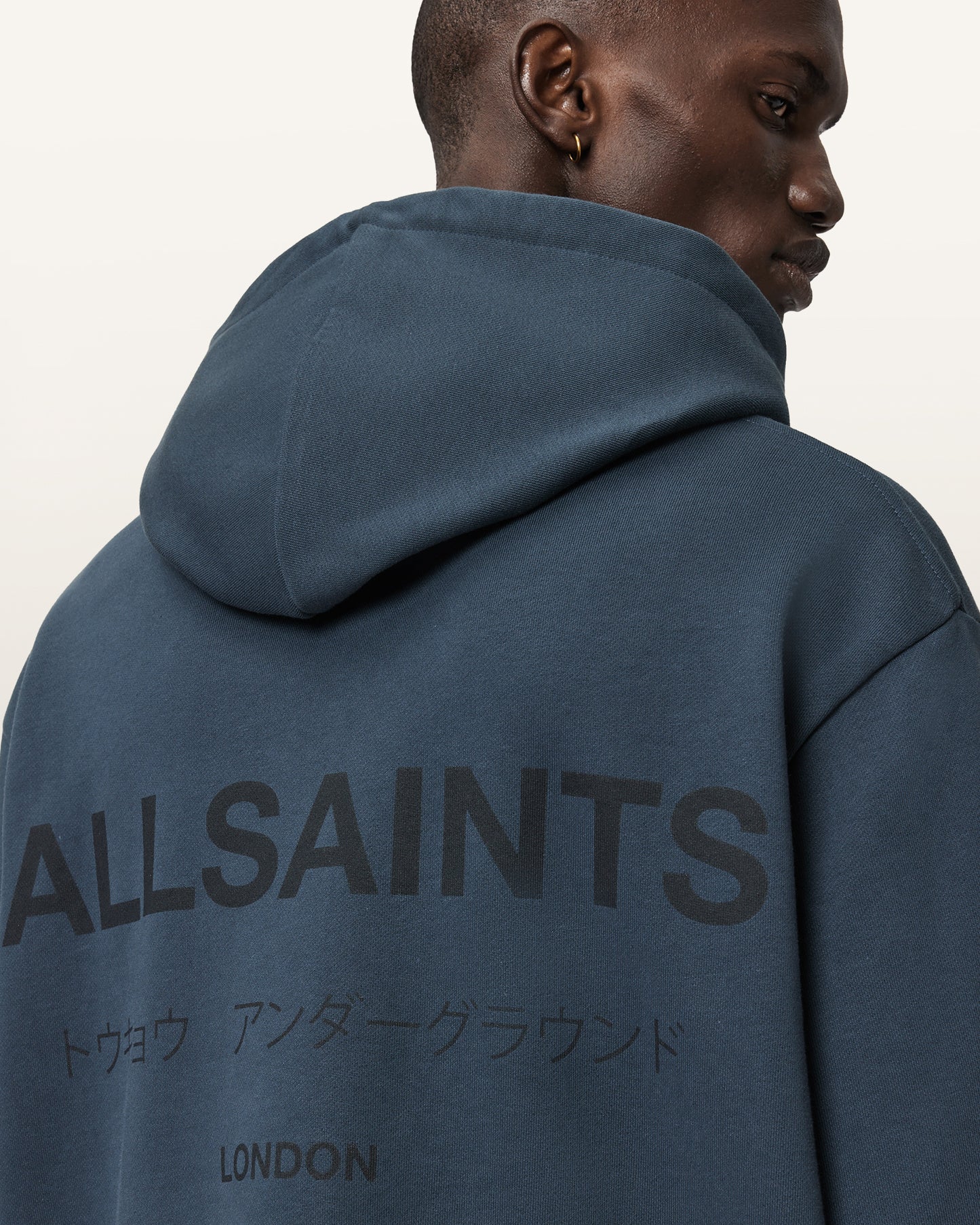 Dark Slate Gray קפוצ'ון לגברים Underground ALLSAINTS