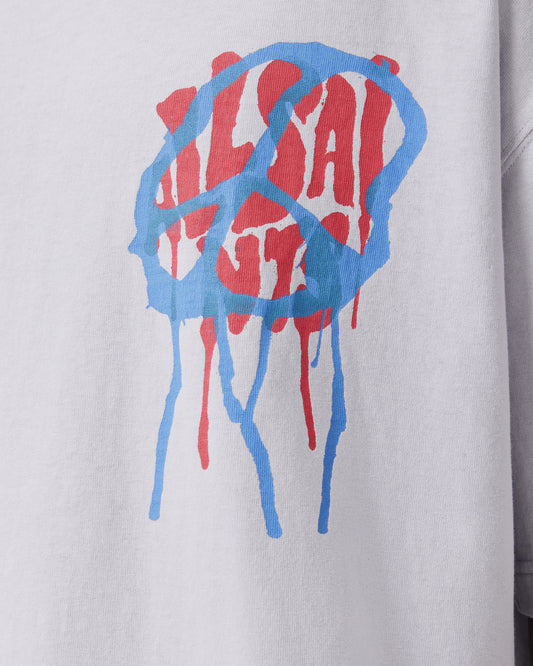 Light Gray טי שירט קצרה לגברים Runner ALLSAINTS