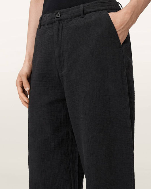 Black מכנסיים ארוכים לגברים Taiko ALLSAINTS