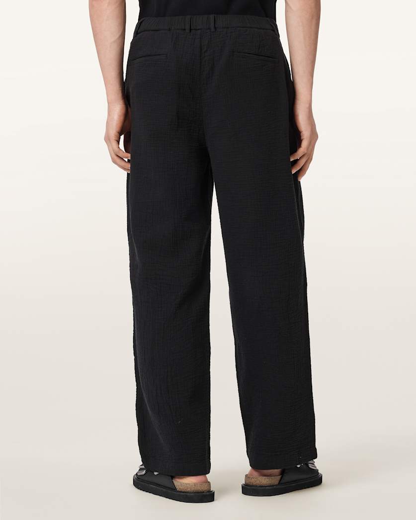 Black מכנסיים ארוכים לגברים Taiko ALLSAINTS
