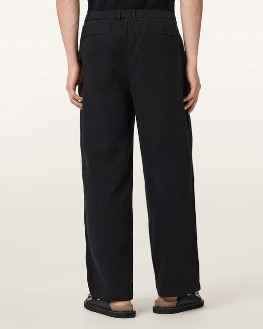 Black מכנסיים ארוכים לגברים Taiko ALLSAINTS