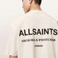Antique White טי שירט גרפית אוברסייז לגברים Dreamer ALLSAINTS