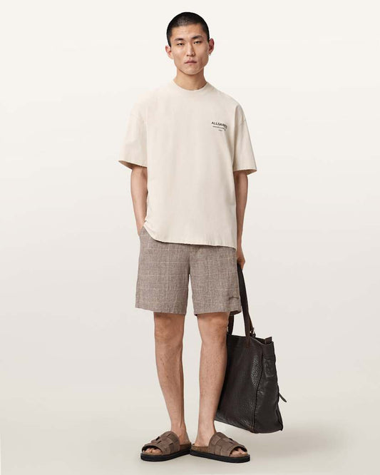 Seashell טי שירט גרפית אוברסייז לגברים Dreamer ALLSAINTS