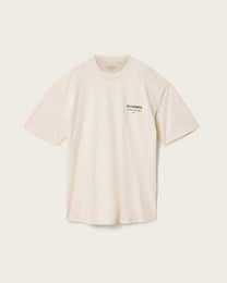 Antique White טי שירט גרפית אוברסייז לגברים Dreamer ALLSAINTS