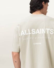Light Gray טי שירט גרפית אוברסייז לגברים Dreamer ALLSAINTS