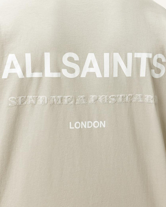 Gray טי שירט גרפית אוברסייז לגברים Dreamer ALLSAINTS