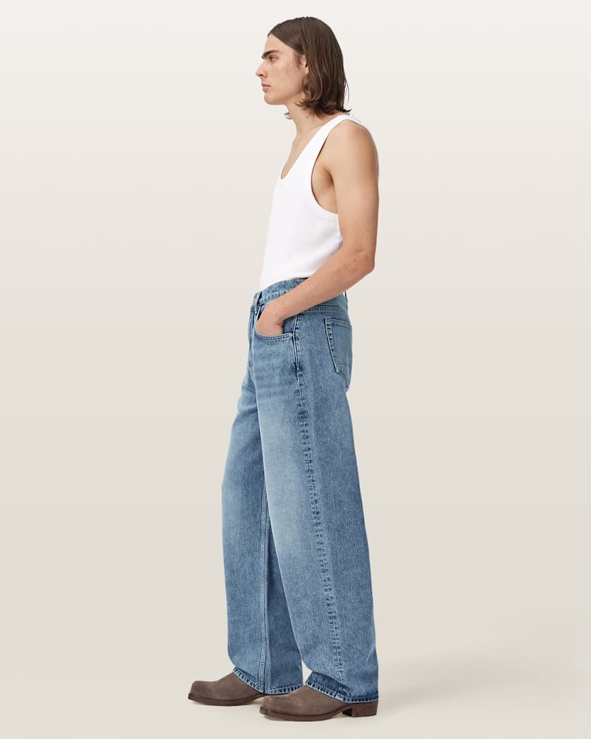 Antique White ג'ינס רפוי לגברים Rivet - Relaxed Fit ALLSAINTS