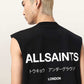 Black גופיה לגברים Underground Sl Crew ALLSAINTS