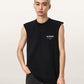 Black גופיה לגברים Underground Sl Crew ALLSAINTS