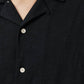 Black חולצה מכופתרת קצרה לגברים Relaxed Shirt ALLSAINTS