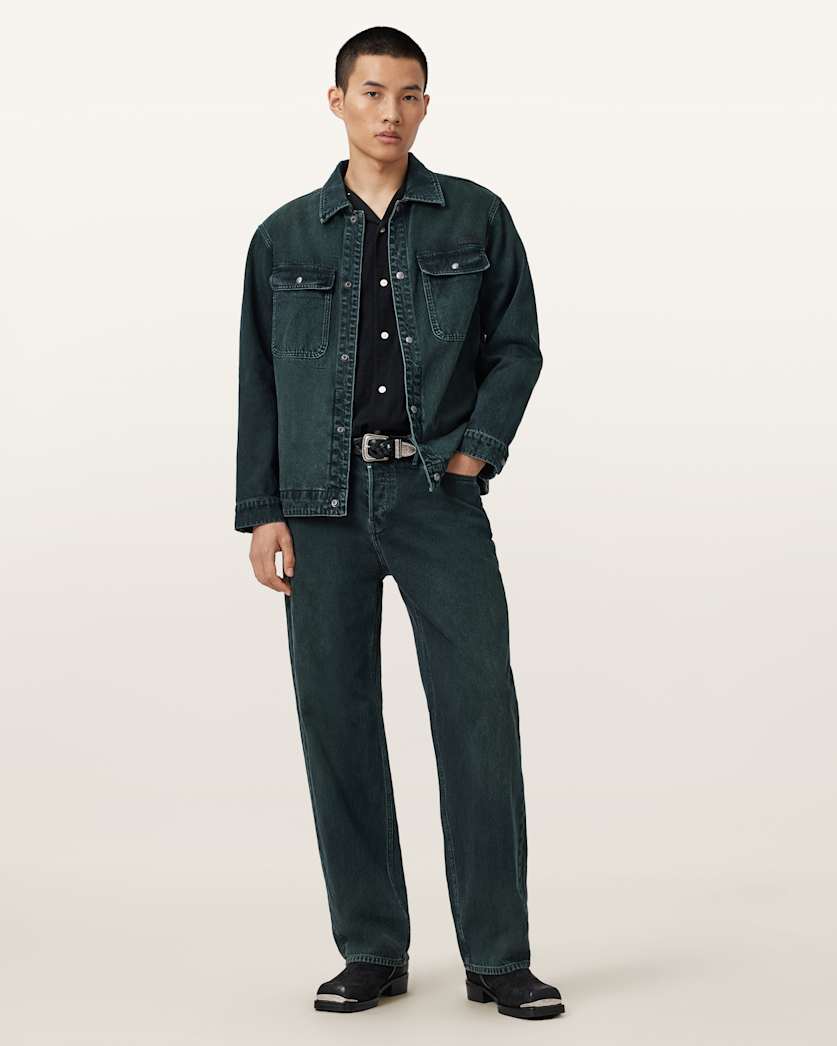 Seashell חולצה מכופתרת קצרה לגברים Relaxed Shirt ALLSAINTS