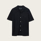 Black חולצה מכופתרת קצרה לגברים Relaxed Shirt ALLSAINTS
