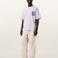 Antique White טי שירט קצרה לגברים Affix Ss Crew ALLSAINTS