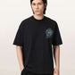 Black טי שירט קצרה לגברים Affix Ss Crew ALLSAINTS