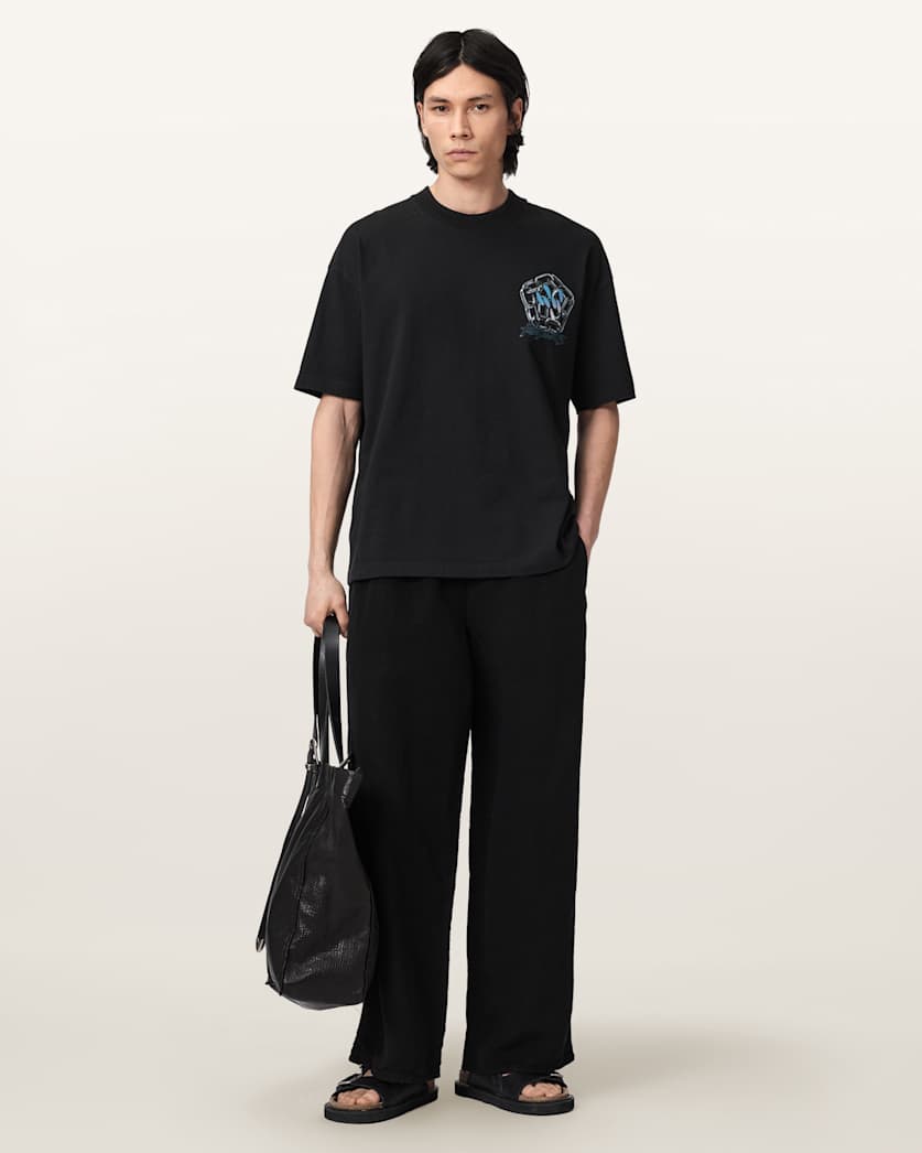 Seashell טי שירט קצרה לגברים Affix Ss Crew ALLSAINTS