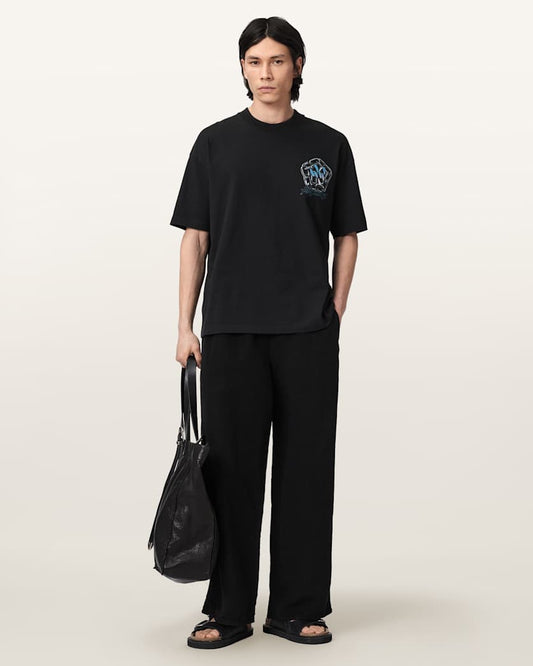 Seashell טי שירט קצרה לגברים Affix Ss Crew ALLSAINTS