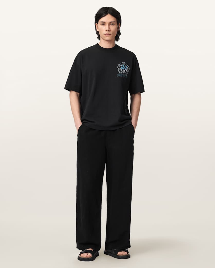 Seashell טי שירט קצרה לגברים Affix Ss Crew ALLSAINTS