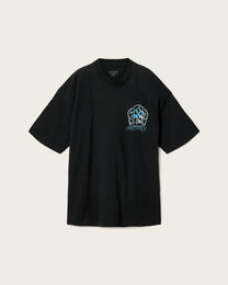 Black טי שירט קצרה לגברים Affix Ss Crew ALLSAINTS