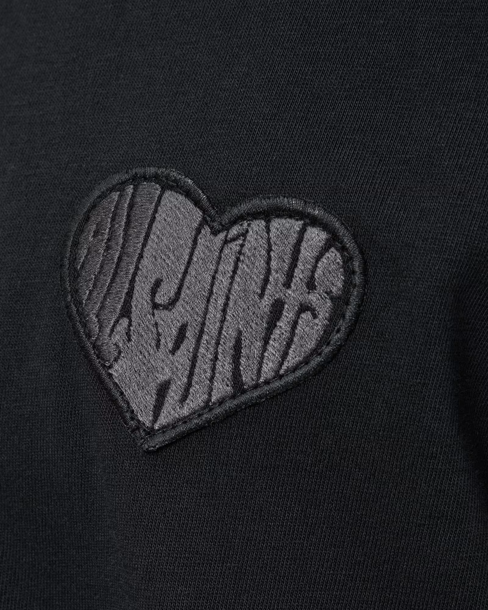 Black טי שירט קצרה אוברסייז לגברים Lover ALLSAINTS