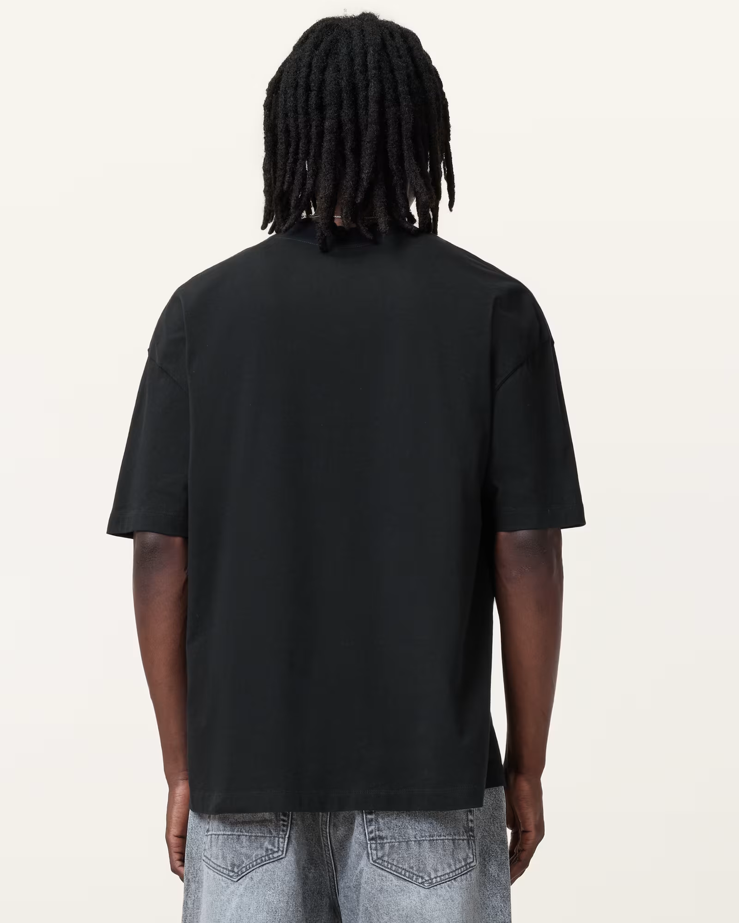 Dark Slate Gray טי שירט קצרה אוברסייז לגברים Lover ALLSAINTS