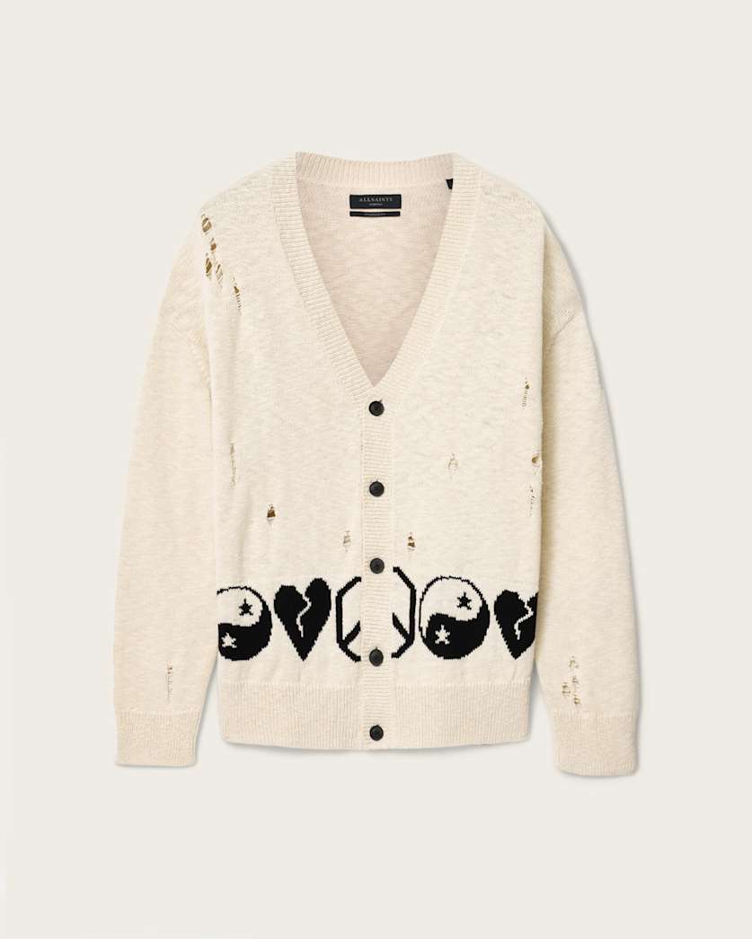 Antique White קרדיגן לגברים Tabua ALLSAINTS