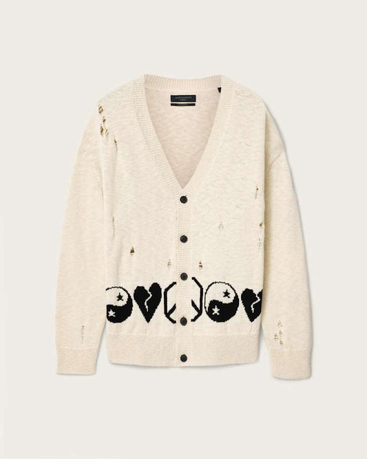 Antique White קרדיגן לגברים Tabua ALLSAINTS