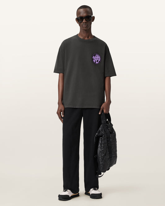 Dark Slate Gray טי שירט קצרה Distortion ALLSAINTS