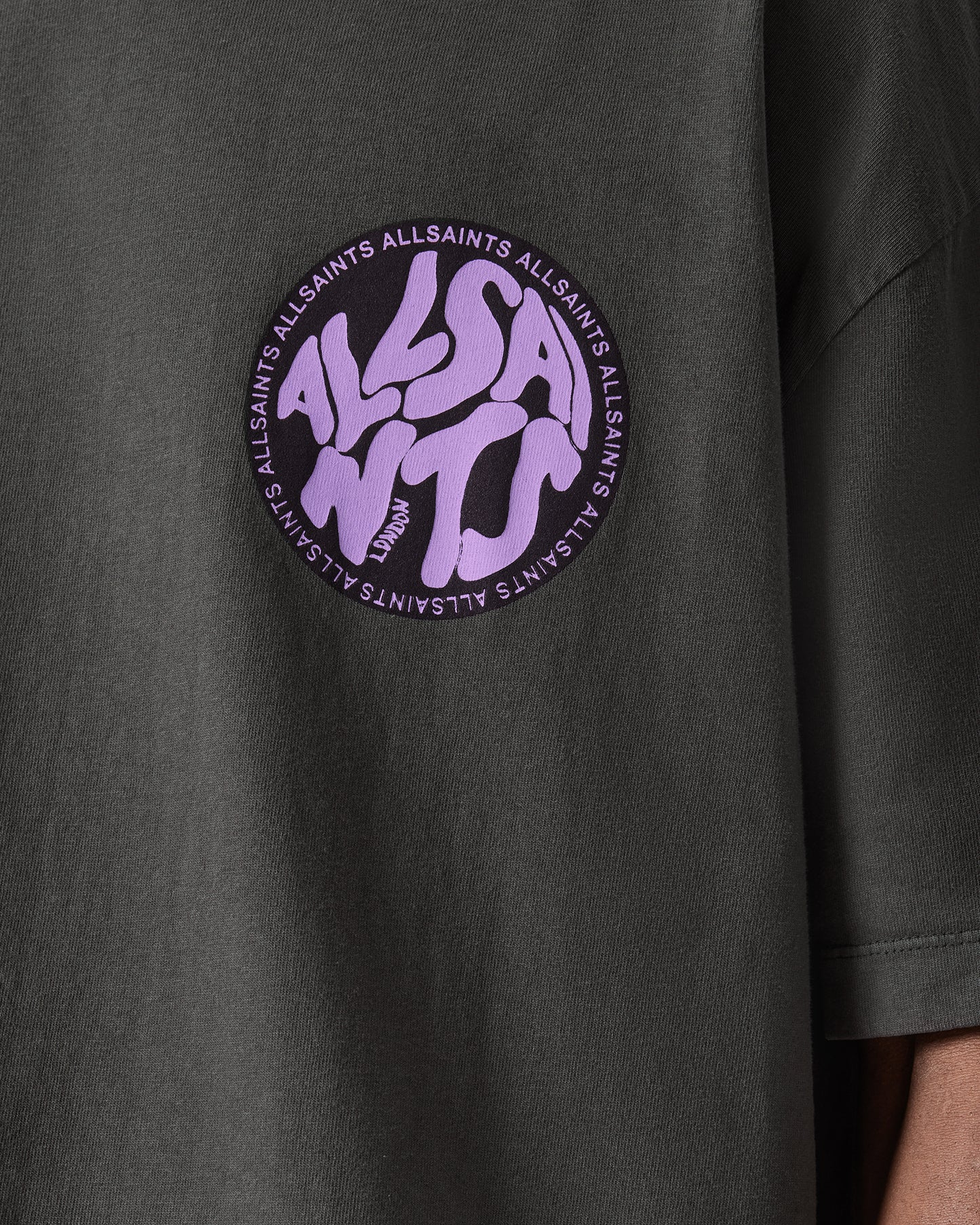 Dark Slate Gray טי שירט קצרה Distortion ALLSAINTS