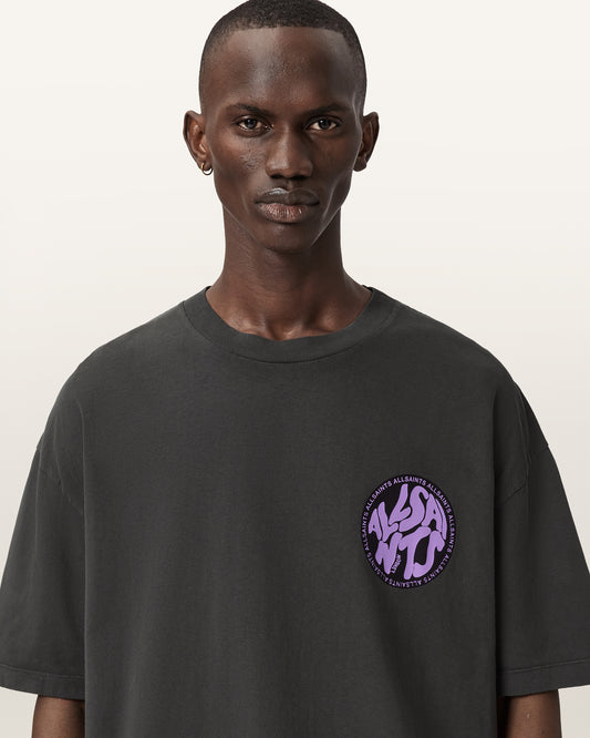 Dark Slate Gray טי שירט קצרה Distortion ALLSAINTS