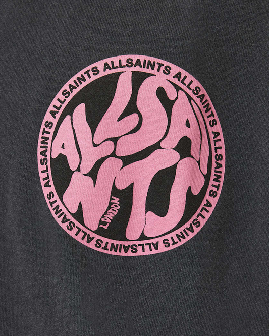 Dark Slate Gray טי שירט קצרה לגברים Distortion SS ALLSAINTS