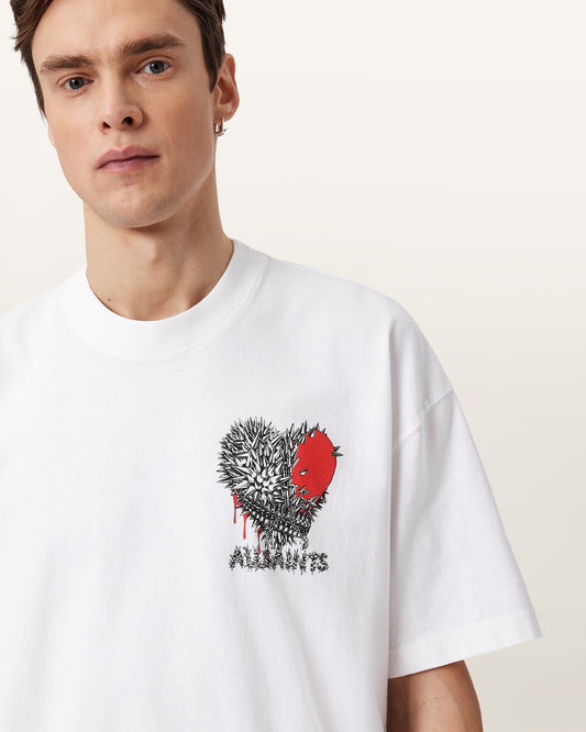 Lavender טי שירט קצרה לגברים Chaste ALLSAINTS