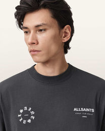 Dark Slate Gray טי שירט ארוכה לגברים Oversized Sweat ALLSAINTS