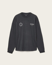 Dark Slate Gray טי שירט ארוכה לגברים Oversized Sweat ALLSAINTS