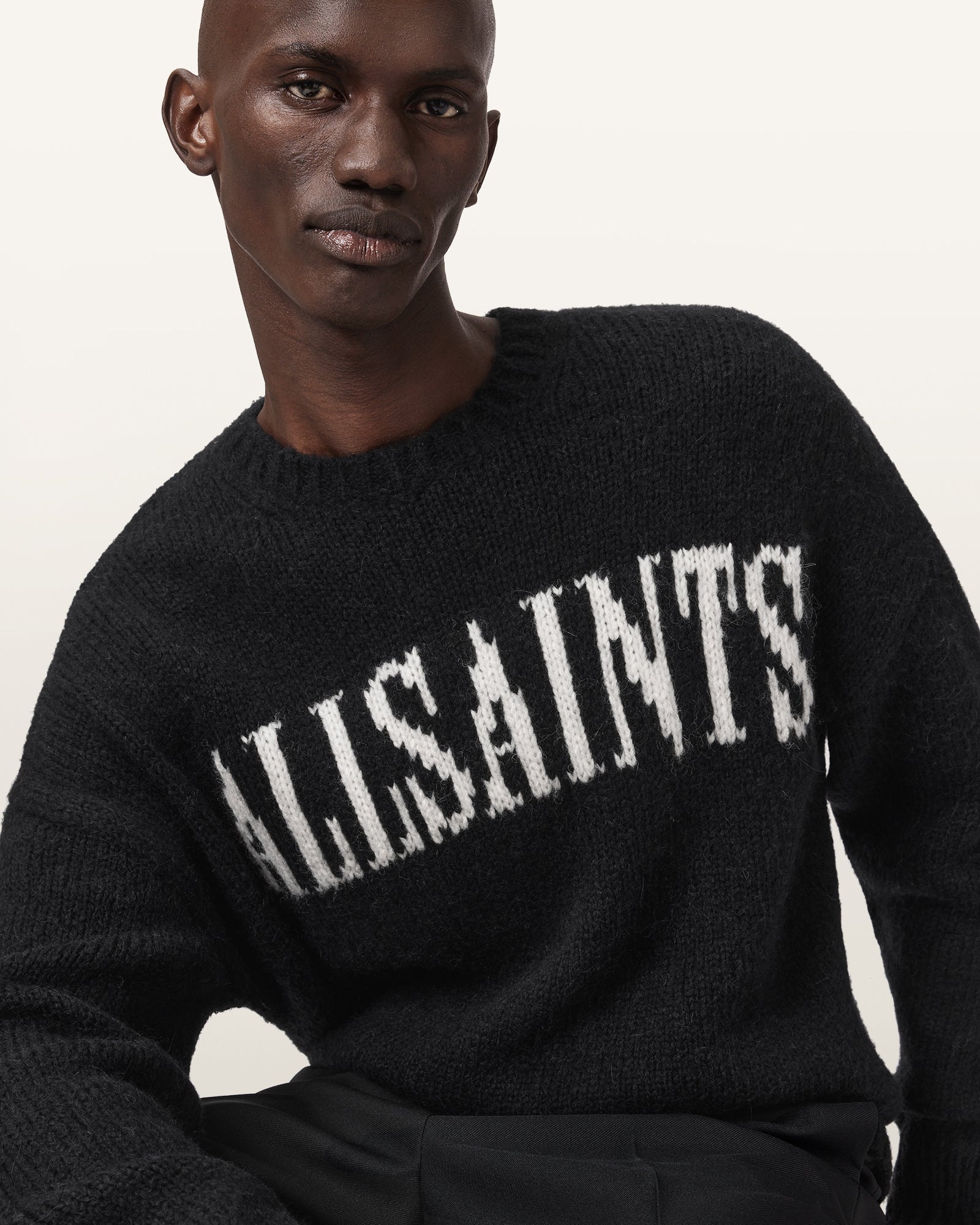 Black סוודר לגברים Stokes ALLSAINTS