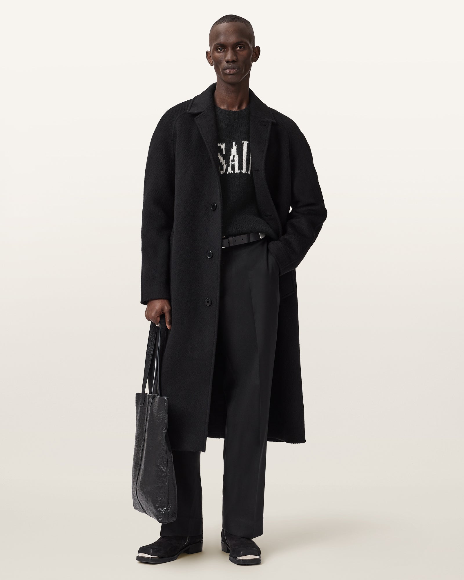 Black סוודר לגברים Stokes ALLSAINTS