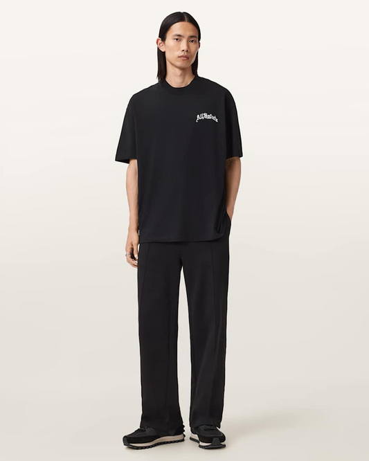 Beige טי שירט קצרה לגברים Descent SS ALLSAINTS