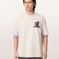 Seashell טי שירט קצרה לגברים Cacti Ss Crew ALLSAINTS