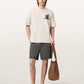 Antique White טי שירט קצרה לגברים Cacti Ss Crew ALLSAINTS