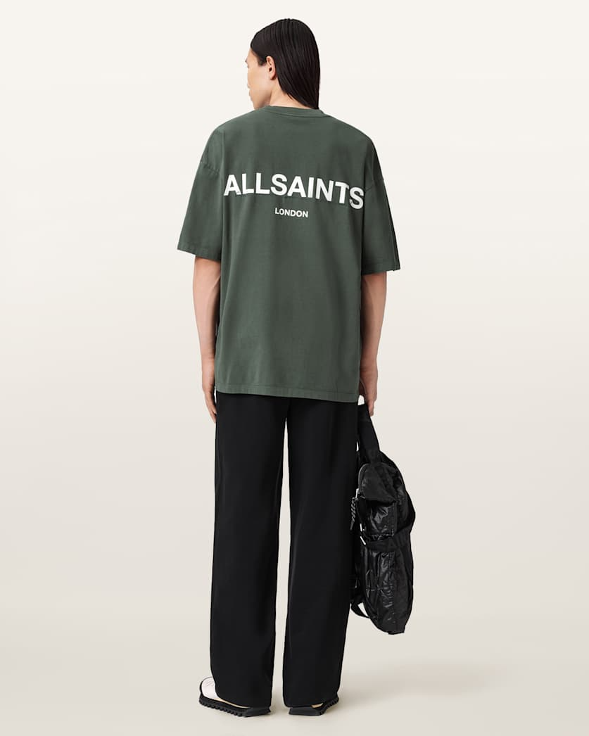 Dark Slate Gray טי שירט קצרה לגברים Halcyon SS ALLSAINTS