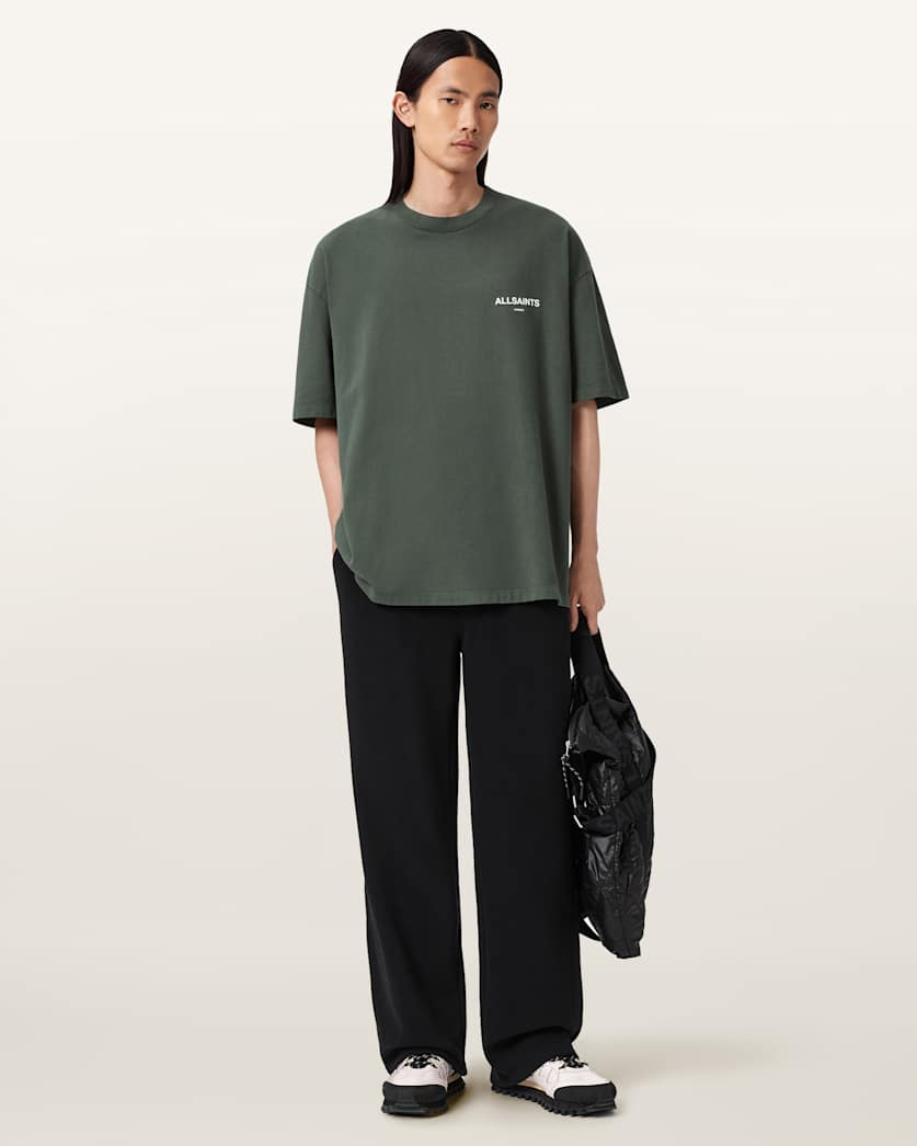 Dark Slate Gray טי שירט קצרה לגברים Halcyon SS ALLSAINTS