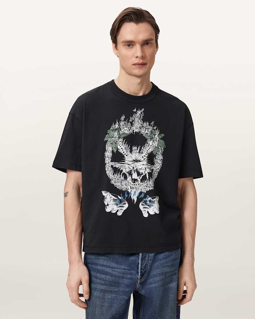 Seashell טי שירט קצרה  לגברים Palm ALLSAINTS