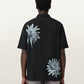 Black חולצה מכופתרת קצרה לגברים Floraze SS Shirt ALLSAINTS