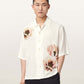 Seashell חולצה פרחונית אוברסייז לגברים Floraison ALLSAINTS