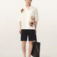 Seashell חולצה פרחונית אוברסייז לגברים Floraison ALLSAINTS