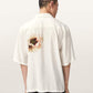 Seashell חולצה פרחונית אוברסייז לגברים Floraison ALLSAINTS
